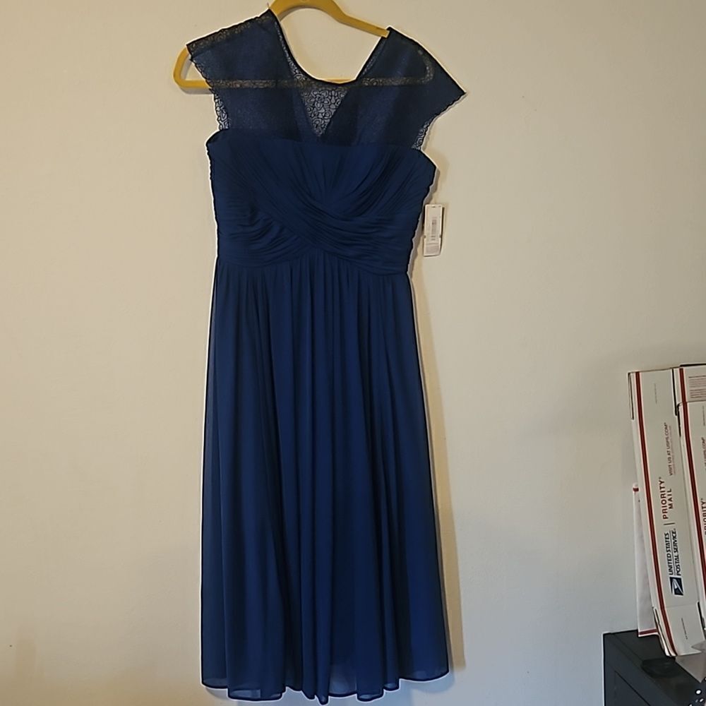 Alex Evenings  cocktail Dress blue 8